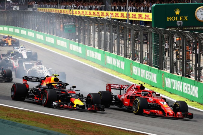 The opening lap of 2018 Brazil GP Brazil GP, Formula 1