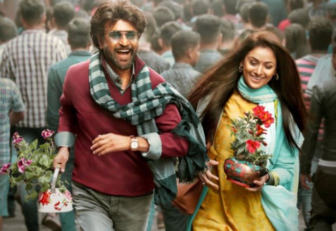 A look of Rajinikanth and Simran in Karthik Subbaraj's Petta. Rajinikanth and Simran in Petta