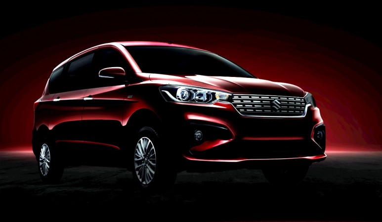 2018 Maruti Suzuki Ertiga in new Pearl Metallic Auburn Red colour 2018 Maruti Suzuki Ertiga