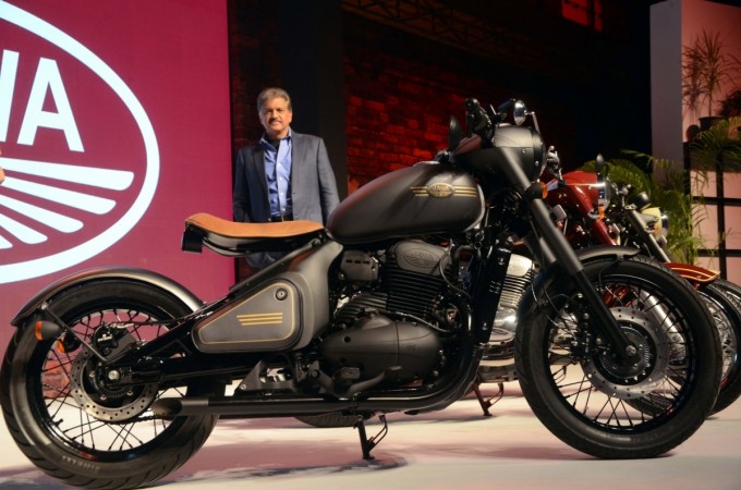 Mahindra Group Chairman Anand Mahindra at the launch of new Jawa motorcycles Jawa Perak