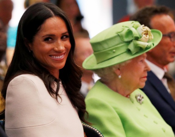 The Duchess Of Sussex Undertakes Her First Official Engagement With Queen Elizabeth II Meghan Markle with the Queen