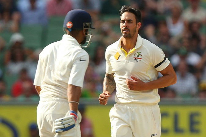 Kohli and Johnson have had their fair share of stare downs on the cricket field Mitchell Johnson