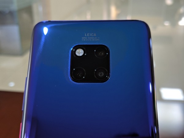 Huawei Mate 20 Pro triple cameras Huawei Mate 20 Pro triple cameras