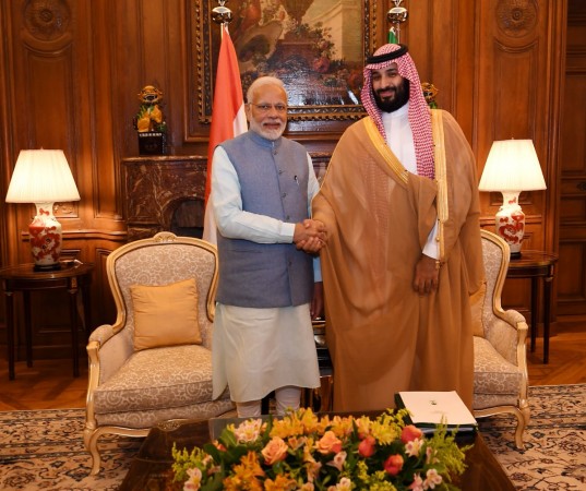 Prime Minister Narendra Modi shakes hands with Saudi Crown Prince Mohammed bin Salman on the sidelines of the G-20 summit in Buenos Aires, Argentina, on Thursday. Source: Twitter. Modi meets Mohammed bin Salman