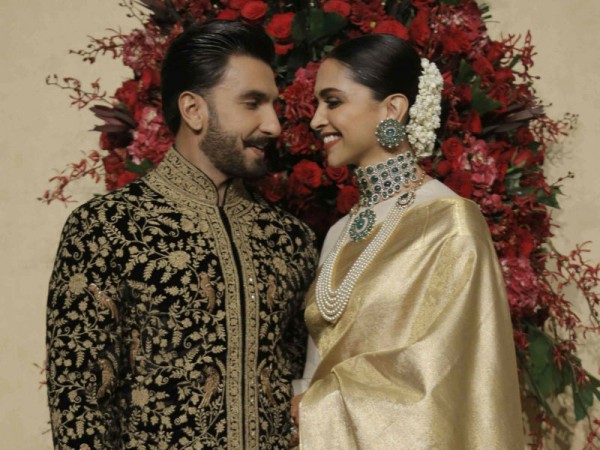 Deepika Padukone and Ranveer Singh during Bengaluru reception Deepika Padukone and Ranveer Singh during Bengaluru reception