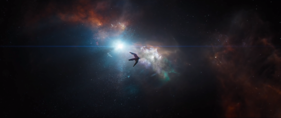 The spacecraft set adrift, wandering in space Avengers Endgame