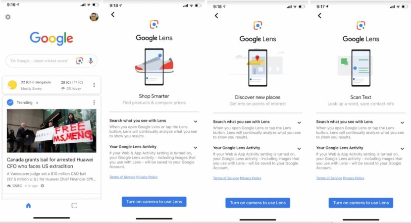 Google Lens now directly accessible on Google Search for iOS app on Apple iPhones and iPads. Google Lens, iOS, iPhones, iPads, Google Search