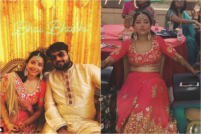Shweta Basu Prasad and her boyfriend Rohit Mittal at pre-wedding festivities Shweta Basu Prasad and her boyfriend Rohit Mittal at pre-wedding festivities