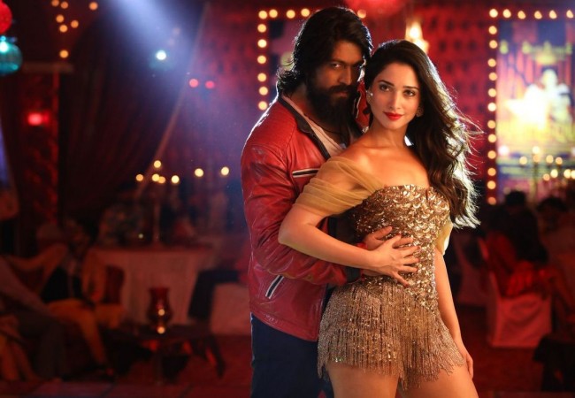 Yash in Tamannaah Bhatia in KGF. Yash in Tamannaah Bhatia in KGF