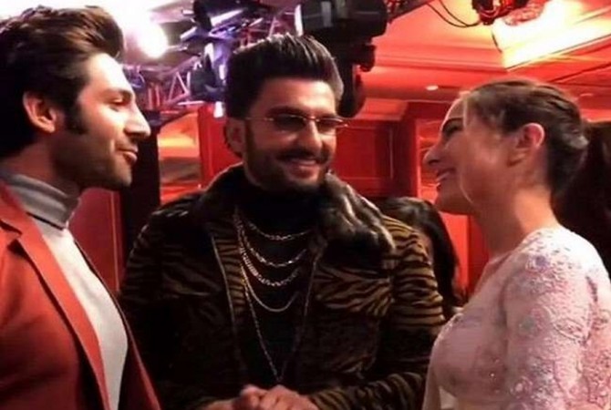 Kartik Aaryan, Ranveer Singh, Sara Ali Khan Kartik Aaryan, Ranveer Singh, Sara Ali Khan