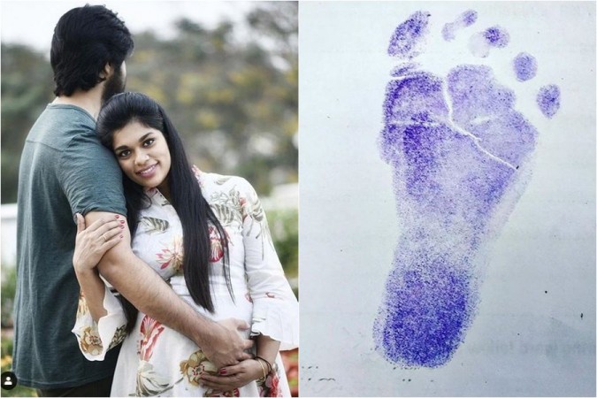Actor Kalyaan Dhev with wife Sreeja Actor Kalyaan Dhev with wife Sreeja