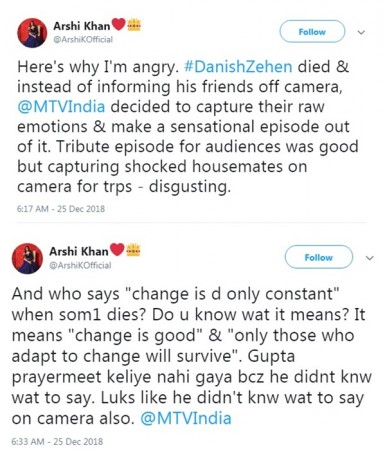 Danish Zehen death: Arshi Khan disgusted with Vikas Gupta and Ace Of Space makers - IBTimes India