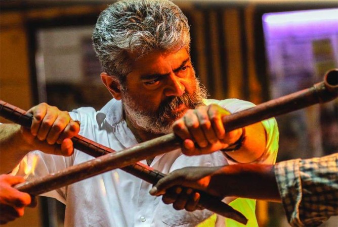 A picture of Ajith Kumar in Viswasam. Ajith in Viswasam