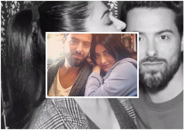 Shruti Haasan with her beau Michael Corsale. Shruti Haasan with her beau Michael Corsale