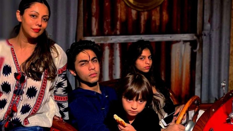 Gauri Khan with Aryan, Suhana and AbRam Gauri Khan with Aryan, Suhana and AbRam