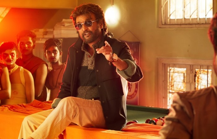 Rajinikanth in Petta. A stylish look of Rajinikanth in Petta