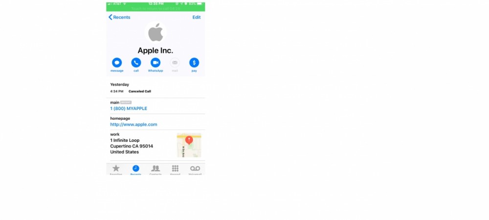 Apple, Caller ID, Apple Care, Customer Support