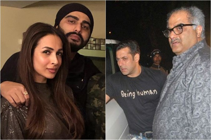   Arjun Kapoor, Malailka Arora, Salman Khan, Boney Kapoor 