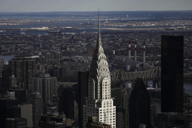 NEW YORK, NY - JANUARY 9: The Chrysler Building stands in Midtown Manhattan, January 9, 2019 in New York City. New York Citys iconic Chrysler Building has been put up for sale. The building's owners, the Abu Dhabi Investment Council and New York developer Tishman Speyer, have hired a commercial real estate firm to market the landmark office tower. Chrysler Building