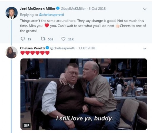 Joel McKinnon Miller heartfelt tweet to Chelsea Peretti Joel McKinnon Miller