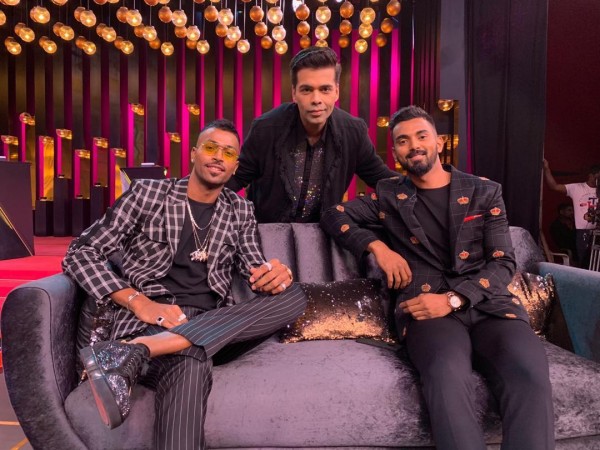 Hardik Pandya, Karan Johar, KL Rahul Hardik Pandya, Karan Johar, KL Rahul