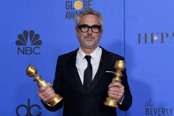Best Director - Motion Picture - Roma - and Best Motion Picture - Foreign Language - Roma - winner Alfonso Cuarón poses poses in the press room during the 76th Annual Golden Globe Awards at The Beverly Hilton Hotel on January 6, 2019 in Beverly Hills, California. Alfonso Cuaron