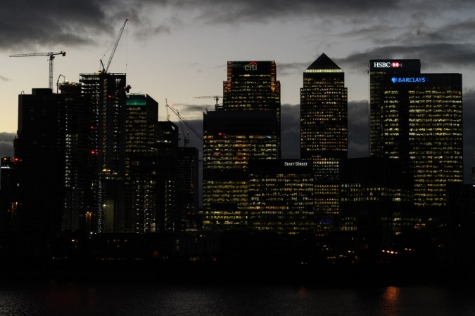 LONDON, ENGLAND - NOVEMBER 19: A general view of the nearby Canary Wharf financial district, as the annual CBI conference takes place on November 19, 2018 in London, England. The conference aims to provide delegates with insight to help them tackle the evolving issues that businesses will face in the future. The 2018 CBI Conference Takes Place On The Greenwich Peninsular