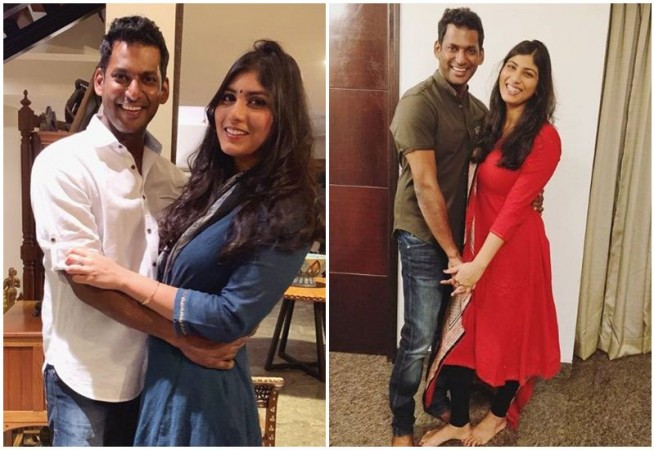 Vishal Krishna and his girlfriend Anisha Alla. Vishal Krishna's girlfriend Anisha Alla