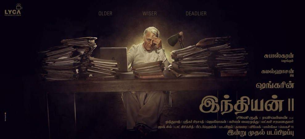 Here is the first look poster of Kamal Haasan's Indian 2. Kamal Haasan's first look in Indian 2