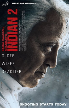 Here is the first look poster of Kamal Haasan's Indian 2. Kamal Haasan's Indian 2 first look poster