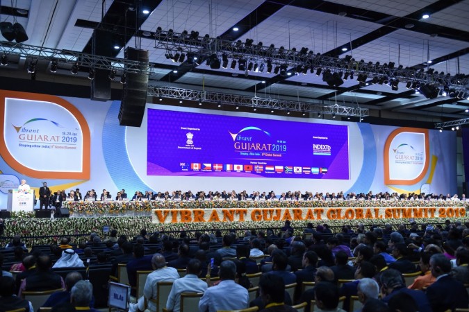 Visiting heads of state and participants attend the Vibrant Gujarat Global Summit being held in Gandhinagar on January 18, 2019. - The Vibrant Gujarat Summit is running until January 20. vibrant gujarat