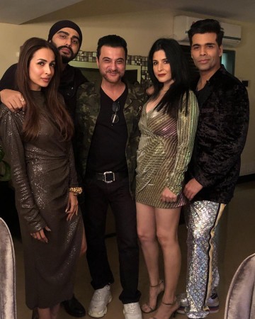 Malaika Arora, Arjun Kapoor, Sanjay Kapoor with wife Maheep Kapoor, Karan Johar Malaika Arora, Arjun Kapoor, Sanjay Kapoor, Maheep Kapoor, Karan Johar