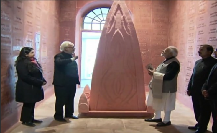 Prime Minister Narendra Modi at the inauguration of the Netaji Subhash Chandra Bose museum at the Red Fort in New Delhi narendra modi