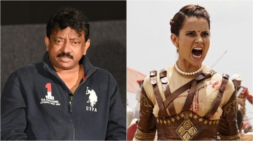 Ram Gopal Varma and Kangana Ranaut in Manikarnika Ram Gopal Varma and Kangana Ranaut in Manikarnika