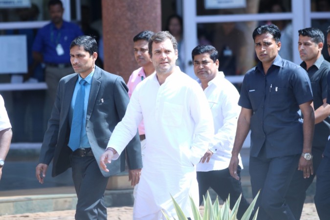 Congress President Rahul Gandhi during his visit to the Goa Assembly on the first day of its three-day budget session, in Porvorim on Jan 29, 2019. Rahul Gandhi