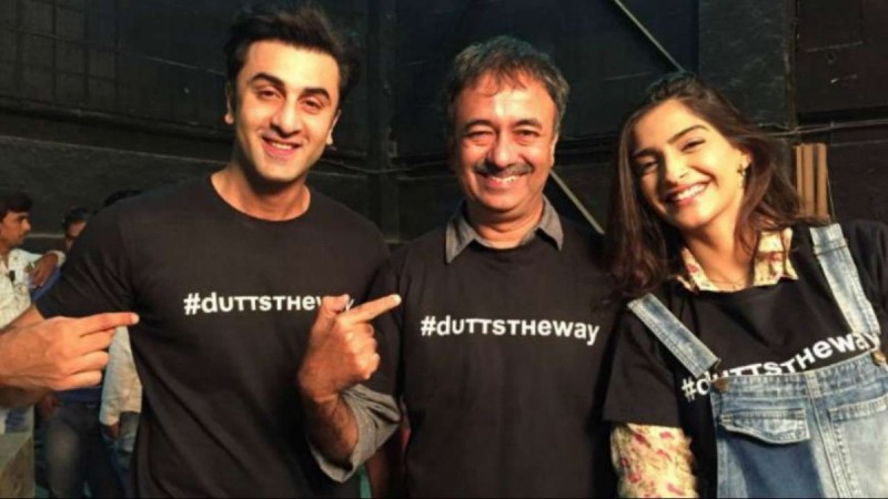 Ranbir Kapoor, Rajkumar Hirani, Sonam Kapoor on Sanju sets Ranbir Kapoor, Rajkumar Hirani, Sonam Kapoor