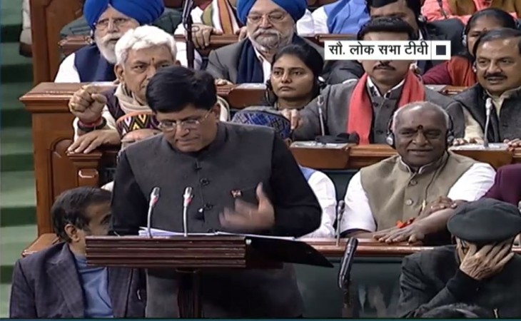 New Delhi: Union Finance and Corporate Affairs Minister Piyush Goyal presents interim Budget for 2019-20 in Lok Sabha, in New Delhi on Feb 1, 2019. piyush goyal interim budget