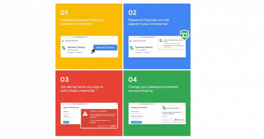 Google's new security tool Password Checker now available on Chrome web store. Google, Password Checker, Safer Internet Day, Chrome