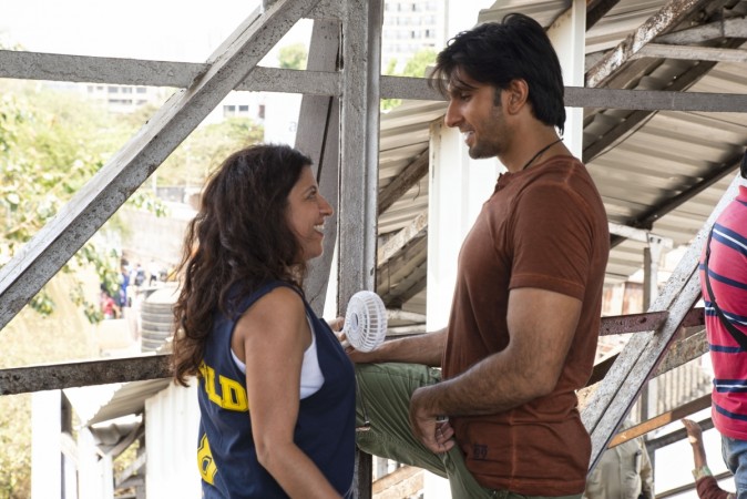 Zoya Akhtar and Ranveer Singh on Gully Boy sets Zoya Akhtar and Ranveer Singh on Gully Boy sets