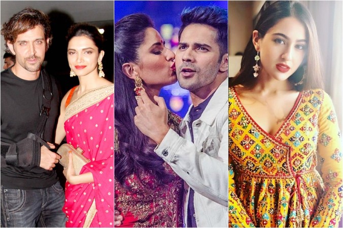 Hrithik Roshan, Deepika Padukone, Katrina Kaif, Varun Dhawan, Sara Ali Khan Hrithik Roshan, Deepika Padukone, Katrina Kaif, Varun Dhawan, Kartik Aaryan, Sara Ali Khan