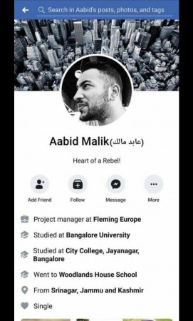 pulwama attack facebook post