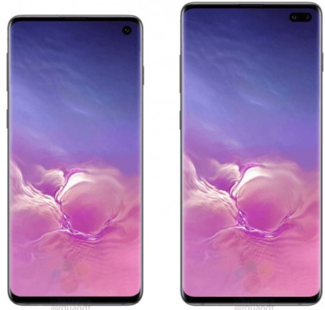 Samsung Galaxy S10 (left) and Galaxy S10 (right) Samsung, Galaxy S10, Galaxy S10