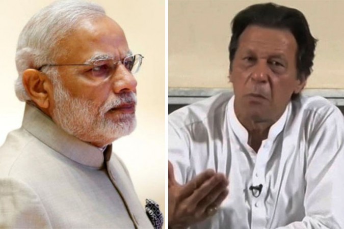 Indian Prime Minister Narendra Modi (left) with his Pakistani counterpart Imran Khan. Narendra modi imran khan