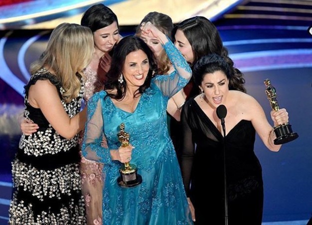 Rayka Zehtabchi and Melissa Berton receive Oscar Award Rayka Zehtabchi and Melissa Berton receive Oscar Award