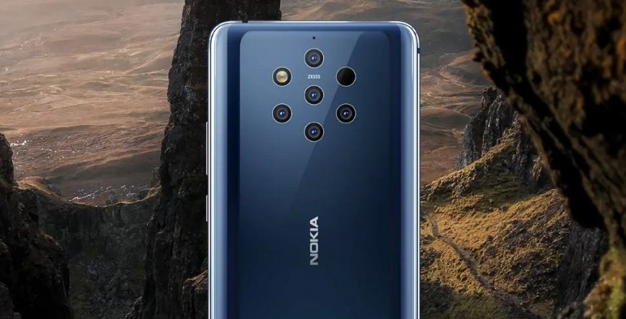 Nokia 9 PureView comes with five 12MP cameras on the back. Nokia 9 Pure View, MWC 2019, Barcelona