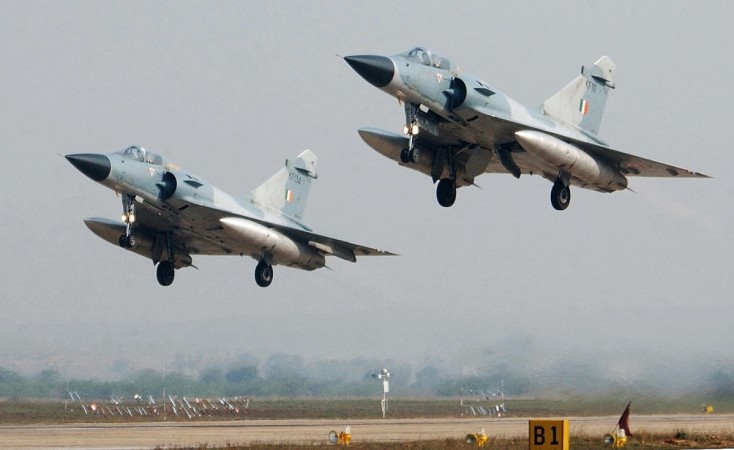Indian Air Force Mirage 2000 fighters taking off. IAF carries out strikes in Pakistan