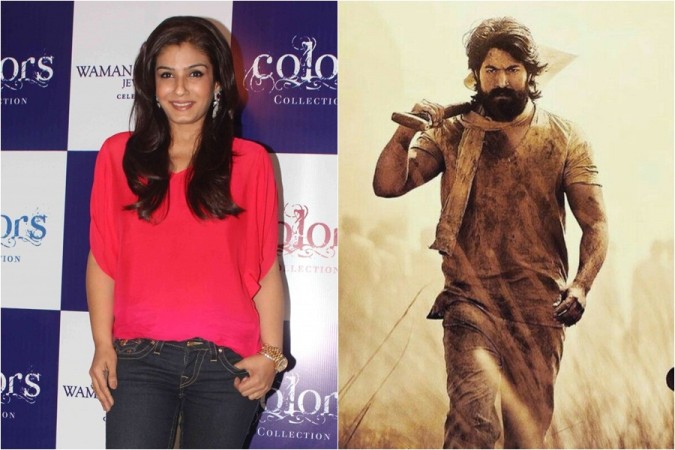 Raveena Tandon, Rocking Star Yash in KGF Raveena Tandon, Rocking Star Yash, KGF 2
