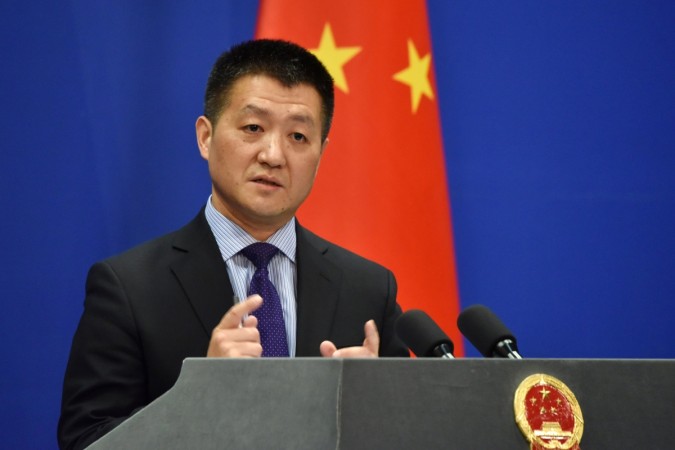 China's Ministry of Foreign Affairs spokesman Lu Kang speaks during a briefing in Beijing China's Ministry of Foreign Affairs spokesman Lu Kang