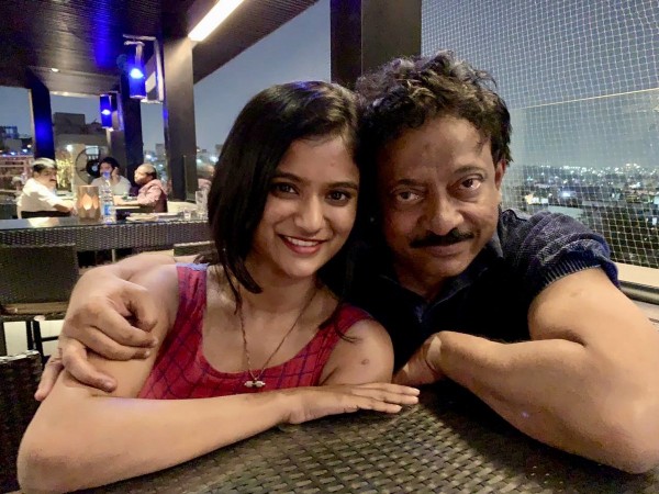 Ram Gopal Varma with his niece Shravya Varma Ram Gopal Varma with his niece Shravya Varma
