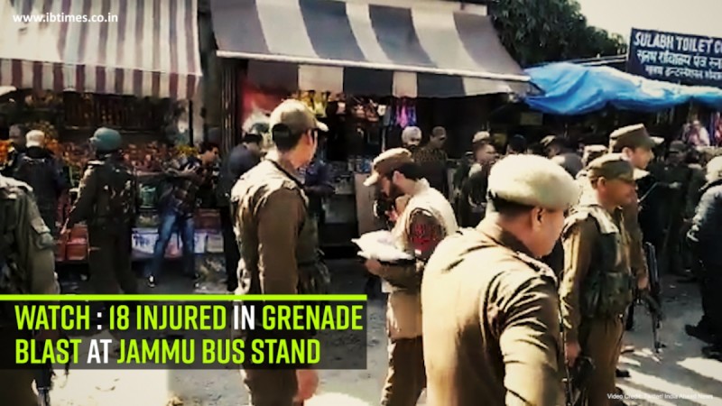Watch: 18 injured in grenade blast at Jammu bus stand